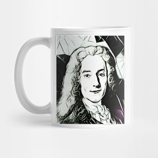 Voltaire Black and White Portrait | Voltaire Artwork 3 Mug